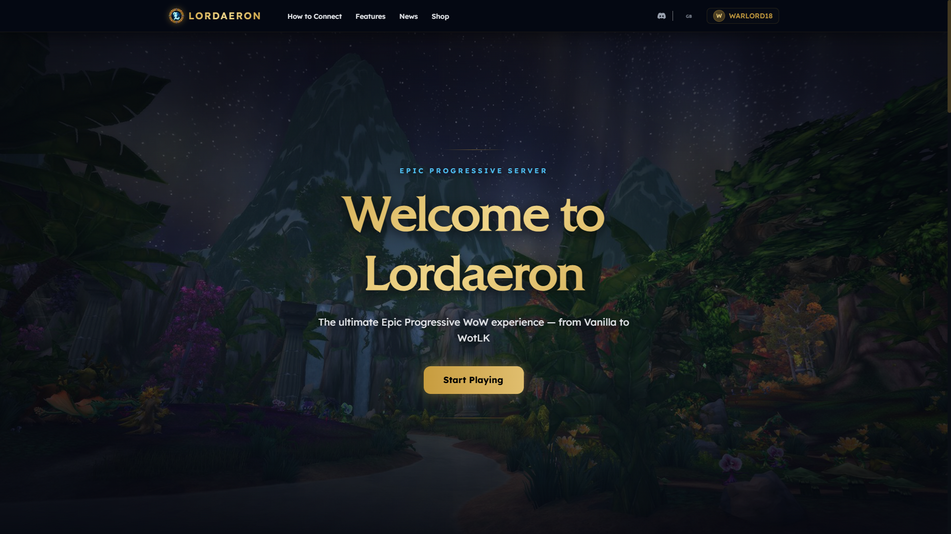 Lordaeron - Page d'accueil