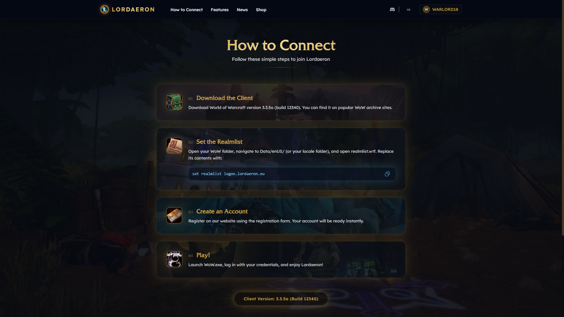 Lordaeron - Comment jouer